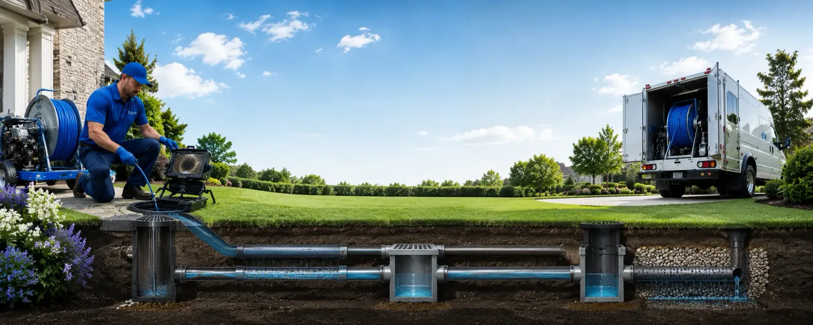 Outdoor drain cleaning information for White Owl, SD